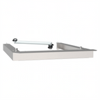 Thumbnail image #1 for Cadco XWKQT-00HS-E Half-Size Oven Stacking Kit, Stainless Steel, Heat Protection