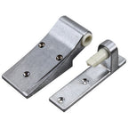 Thumbnail image #1 for AllPoints Foodservice Parts & Supplies 266104 Lower Door Cam-Lift Hinge, Brushed Chrome, Flush-Mount, Reversible