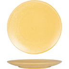 Thumbnail image #1 for International Tableware Hearth™ HT-16-CA 10" Round Coupe Plate, Stoneware, Caramel Reactive Glaze Case of 2 Dozen