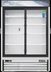 Thumbnail image #5 for Everest Refrigeration EMGR48C 48 Cu. Ft. Two-Section Sliding Glass Door Chromatography Refrigerator