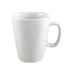 Thumbnail image #1 for CAC China Kingsquare KSE-M18 Square Porcelain Coffee Mug, 18 oz., with Handle, Super White Case of 3 Dozen