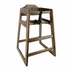 Thumbnail image #1 for Libertyware WHCKDW Wood Restaurant High Chair, Walnut Finish, Knock-Down, 19-3/4 x 18-7/8 x 28-5/8 in