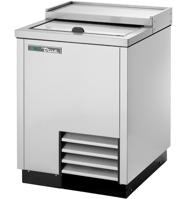 Product image #2 for True 24.5 Inch Countertop Glass and Plate Chiller/Froster, Deep Well Design, Sliding Lid