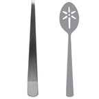 Thumbnail image #1 for Steelite International Folio, Angle 5769SX060 Angled Slotted Spoon, 12.375", 18/10 Stainless Steel 1 Dozen