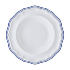 Thumbnail image #1 for Steelite International Folio, Porcelain 62584FP814 Porcelain Rim Soup Bowl, 15 oz, 9.75", Adelina Triple Line Blue Case of 2 Dozen