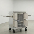 Thumbnail image #2 for Eastern Tabletop Ecoburner EB19204 Heating & Cooling Banqueting Cart, 16-Pan, Stainless Steel, No Electricity Required