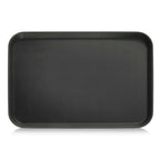 Thumbnail image #1 for New Star Foodservice Inc. 25422 Non-Slip Plastic Serving Tray, Rectangular, Brown, 18" x 26" Case of 6