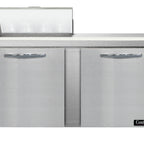 Thumbnail image #2 for Continental Refrigerator SW60N8 60" Two-Section Sandwich Prep Table, 2 Doors, 8-Pan Top, Stainless Steel