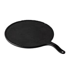 Thumbnail image #1 for CAC China MLSL-RD15-MK Round Melamine Serving Tray, Faux Slate, Matte Black, with Handles 1 Dozen