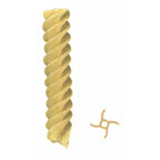 Thumbnail image #1 for Arcobaleno Pasta Equipment AEX50#223 Pasta Extruder Die, 9mm, 4P, Fusilli, Bronze
