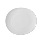 Thumbnail image #1 for Ten Strawberry Street Royal White RVL0008 9" China Oval Salad/Dessert Plate Case of 24