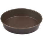 Thumbnail image #1 for JB Prince M201 100 Flan Mold, 4" Diameter x 3/4" High, Steel, Nonstick, Brown
