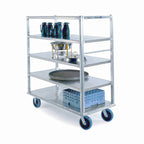 Thumbnail image #1 for Lakeside Manufacturing Extreme Duty 4596 Aluminum Queen Mary Banquet Cart, 5 Solid Shelves, 27 x 73 in Shelf Size