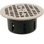 Thumbnail image #1 for AllPoints Foodservice Parts & Supplies Zurn® 1021173 Floor Drain Lock, 3-1/2 in Diameter, 5 in OD, Bronze Top Plate, Plastic Body