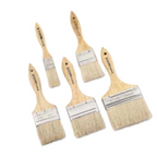 Thumbnail image #1 for Browne USA Foodservice HL9119W 3-Inch Flat Pastry Brush with Sterilized Boar Bristles and Wood Handle