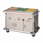 Thumbnail image #1 for Piper Products/Servolift Eastern Pipermatic DME-5-PTS Mobile Electric Hot Food Serving Counter, 5-Pan Sealed Well, Stainless Steel, 72"