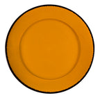 Thumbnail image #1 for Vertex China Woodland WLB-E23 Round Porcelain Entrée Bowl, 10 oz, 11-3/4 in, Gloss Pumpkin Hand-Painted Rim 1 Dozen