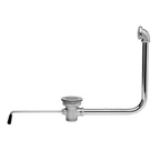 Thumbnail image #1 for Fisher 24872 Twist Waste Valve with Overflow Assembly, 3-1/2" Sink Opening, 1-1/2" Drain Outlet, Stainless Steel Flat Strainer