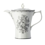 Thumbnail image #1 for 1880 Hospitality Lancaster Garden by Oneida® L6703068860 Porcelain Teapot, 12 oz, with Lid, Handled, Grey Floral Design 1 Dozen