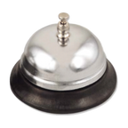 Thumbnail image #1 for Browne USA Foodservice 715 Call Bell, 3" Diameter, Metal Base, Nickel-Plated