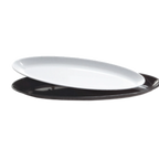 Thumbnail image #1 for G.E.T. Siciliano ML-255-W 27-Inch Oval Melamine Platter, White, 4 qt Case of 3
