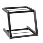 Thumbnail image #1 for TableCraft Products 11622 Two-Tier Black Powder-Coated Metal Buffet Frame, 15.25" x 15.25" x 13", Fits Half-Size Wood Crates