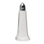 Thumbnail image #1 for International Tableware Holloware GS-1 Clear Glass Salt/Pepper Shaker, 1-1/4 oz, Tower Style, Stainless Steel Top Case of 4 Dozen