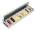 Thumbnail image #2 for Krowne KR-521 Royal Series 30-Inch Underbar Garnish Station with Sliding Cover (8 Pint Containers), 304 Stainless Steel