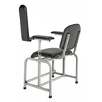 Thumbnail image #2 for Alpine Industries ADI997-01-BLK Padded Blood Drawing Chair, Fully Upholstered, Black