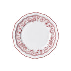 Thumbnail image #1 for Steelite International Folio, Porcelain 62530FP812 9-Inch Round Porcelain Rim Plate, Scalloped Edge, Adelina Hannah Maroon Case of 2 Dozen