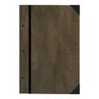 Thumbnail image #1 for Risch Chicago CMBFF-WOOD 8.5X14 Wood Menu Cover, 8-1/2 x 14 in, 3-Hole Binder with Screwposts Case of 25