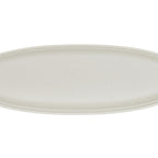 Thumbnail image #1 for Cal-Mil Cove 26143-618-103 Oval Melamine Platter, 18" x 6" x 1.5"H, Matte Ivory Case of 6