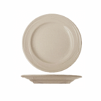 Thumbnail image #1 for International Tableware Newport NP-6 Ceramic Round Plate, 6-1/4" Diameter, Embossed Rim, Rolled Edge Case of 3 Dozen