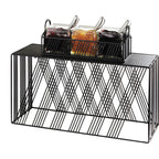 Thumbnail image #1 for Cal-Mil Portland 4103-11-13 Rectangular Buffet Riser with Removable Bread Board, Iron Wire, Black, 20-1/8"W x 7"D x 11"H