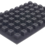 Thumbnail image #1 for JB Prince Pavoni M621 B Silicone Mini Cube Baking Mold, 54 Compartments, 1-7/8" Square x 1-7/8"H, Black