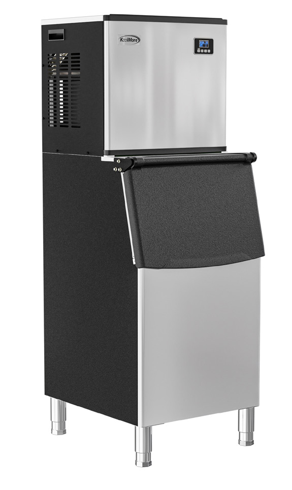 Product image #5 for Koolmore Commercial Freestanding Full Cube Ice Machine with 200 lb Bin, 420 lb Daily Production