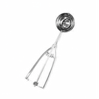 Thumbnail image #1 for Thunder Group SLDA100 3/8 oz Stainless Steel Disher with Ambidextrous Twin-Grip Handle and Spring Release Case of 120