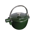 Thumbnail image #2 for Zwilling J.A. Henckels Staub® 1004032 Enameled Cast Iron Teapot/Kettle, 1 qt., with Tea Ball, Basil