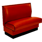 Thumbnail image #1 for ATSMFG ATS AT&S-AS-W36-P GR8 William Standard Booth, single, 48" long x 36" high, Plain back, removable sinuous spring seat with connecting links