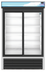 Thumbnail image #5 for Hoshizaki 38.26 Cu. Ft. Two-Section Glass Door Merchandiser Refrigerator with Sliding Doors, Black