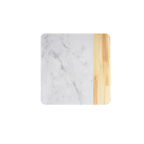 Thumbnail image #1 for G.E.T. Sierra - EGS M13M-AWC Melamine Square Serving Board, 13 x 13 x 5/8"H, Faux Alder Wood/Carrara Marble Look Case of 4