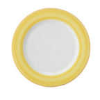 Thumbnail image #1 for G.E.T. Corona, Calypso PA1600902912 Porcelain Plate, 12-1/4" Round, Rolled Edge, Orange Edge 1 Dozen