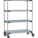 Thumbnail image #1 for Metro MetroMax i MX-2442GF-68-M4 Mobile Polymer Shelving Unit, 4-Tier, 24"D x 42"W x 68"H