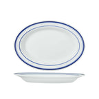 Thumbnail image #1 for Tuxton China American Riviera TAB-014 9.25-Inch x 13-Inch Oval Platter, 9.25"W x 13.0"D x 10.0"H, Vitrified China, BPA Free, Chip Resistant 1 Dozen