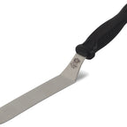 Thumbnail image #1 for JB Prince FKOfficium U136 12 Pastry Spatula, 4.7-Inch Round Stainless Steel Blade, Black Polyamide Handle