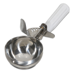 Thumbnail image #1 for JB Prince Hamilton Beach U685 6 Disher #6, 5 oz, Stainless Steel with White Thumb-Press Handle