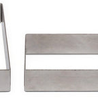 Thumbnail image #2 for JB Prince De Buyer M605 11 Square Stainless Steel Ring Mold, 11" x 3/4"H