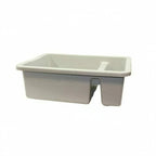 Thumbnail image #1 for TableCraft Products 1547G 2-Compartment Gray Polyethylene Bus Tub, 21 x 17 x 7 Inches Case of 6
