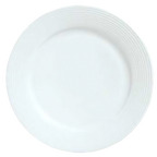Thumbnail image #1 for Reserve by Libbey - Repetition 911196004 Porcelain Plate, 9-1/4 in, Round, Medium Rim, Embossed, Polished Foot