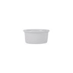 Thumbnail image #1 for Tuxton China DuraTux®© BPX-025 Porcelain Ramekin, 2-1/2 oz., 3" Diameter x 1-1/2"H, Round, White Case of 4 Dozen